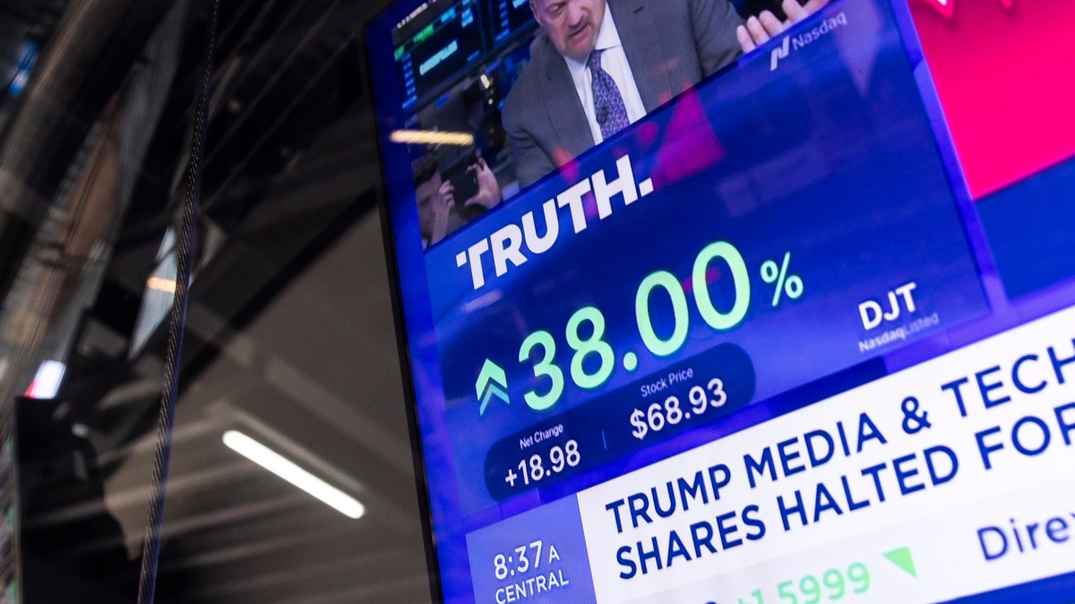 Donald Trump media firm soars in stock market debut.