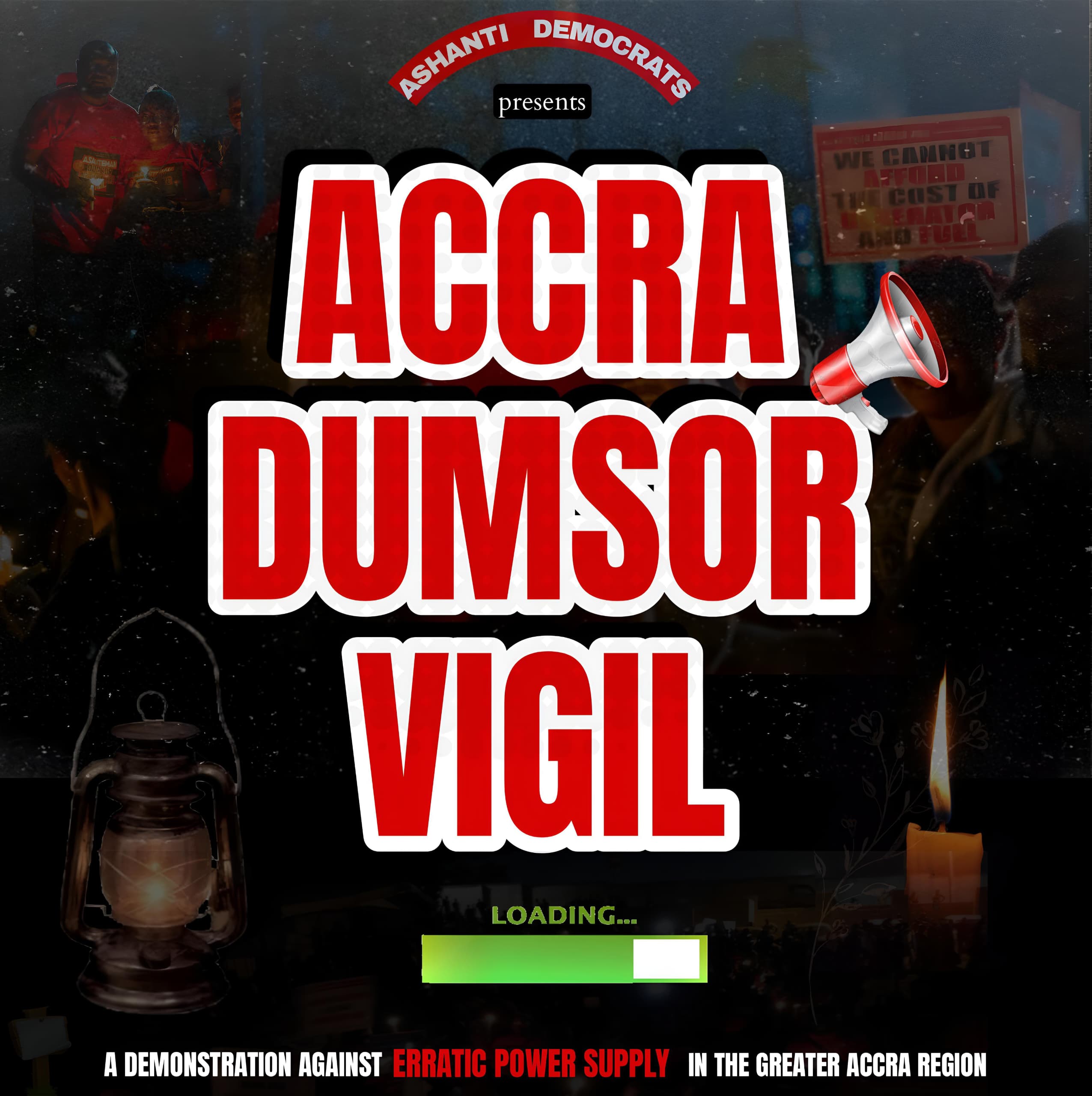 Dumsor Vigil to hit Accra over frequent power cuts