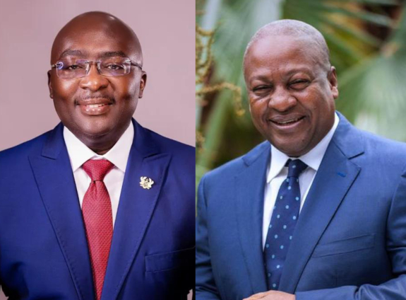 Global InfoAnalytics reports Mahama at 51.1% in election 2024 with Bawumia at 37.3%