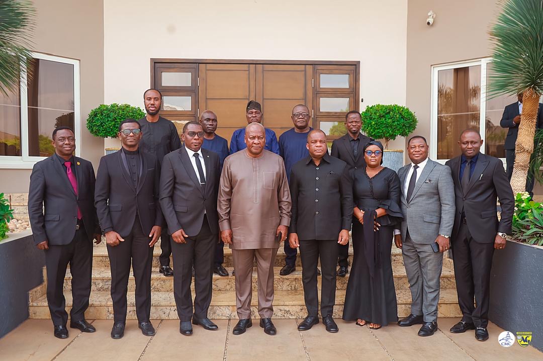 President Mahama consoles Rex Wengam and family