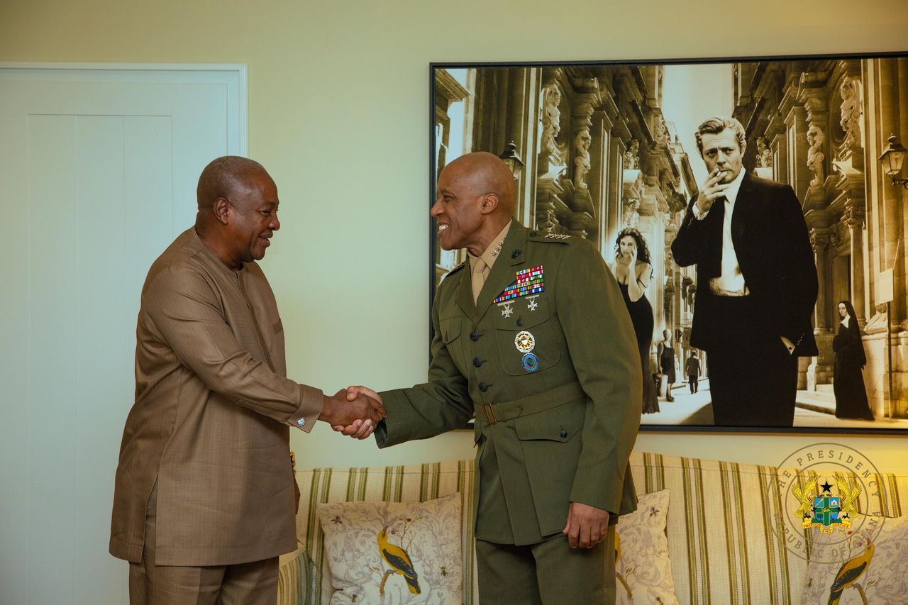 President Mahama engages USAFRICOM Commander at Munich Security Conference