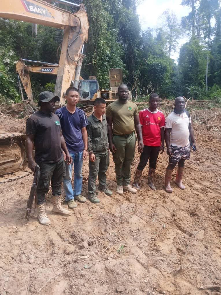 WNR: Two Chinese, two Ghanaians arrested for illegal mining in forest reserve