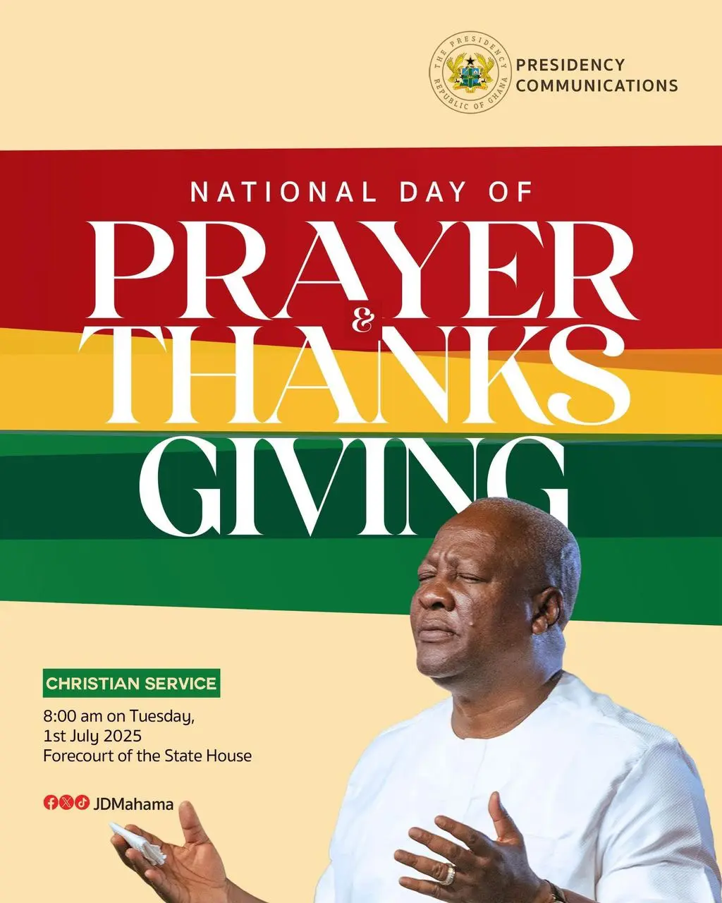 LIVE: Ghana marks first national day of prayer and thanksgiving
