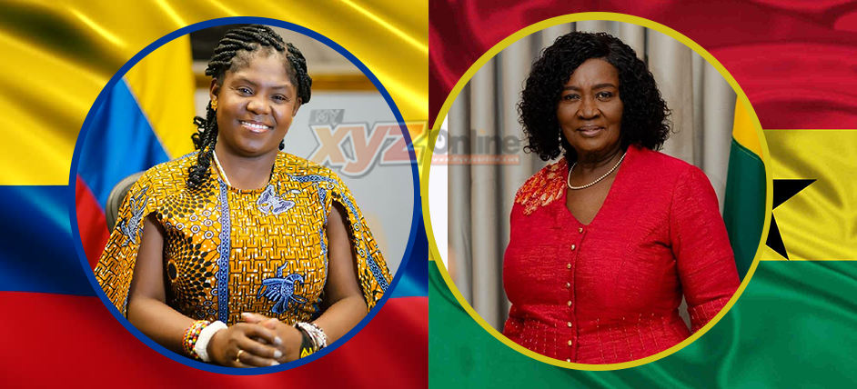 Ghana’s Vice President hosts Colombian Vice President for bilateral talks