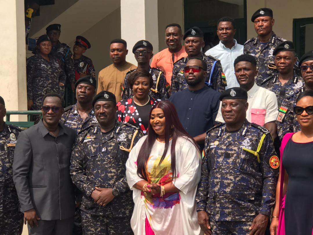 Grace Ashley honours Ghana police service with special Gospel song